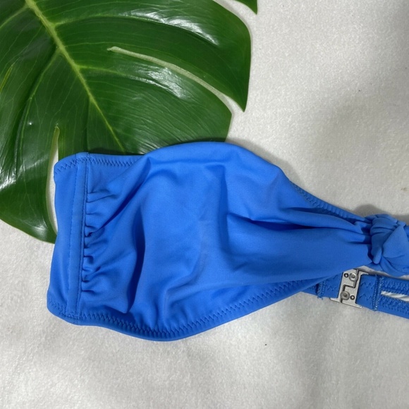NWD Solid‎ & Striped Whitney Bandeau Bikini Top L - Picture 3 of 11